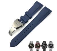 CHCWR Banda de reloj Silione de goma 20 mm 22 mm para Tudor Black Bay 1958 GMT 41 mm Pelagos Blue Orange Black Sport Store Herramientas de regalo