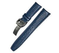 CHCWR Banda de reloj tejida de piel de vaca curvada 20 mm 22 mm 22 mm Fit para pilotos de Portugieser de IWC correa de reloj de cuero genuina (color: 26 mm, tamaño: 22 mm)