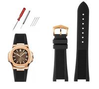 CHCWR Banda de vigilancia de fluorosilicona de calidad para deportivo Elegante Nautilus Series 5711/5712/5980 Masilla de correa de reloj impermeable