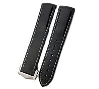 CHCWR Banda de vigilancia de silicona de goma de 19 mm de 19 mm 22 mm de goma para Omega AT150 300 de Ville Planet Ocean Watch Strap (color: 9, Tamaño: 19 mm)