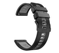 CHCWR Bandas de correa de silicona para Pro 3/3 GPS LTE Smart Watch Band de muñequera de 22 mm, cómoda, longitud ajustable, diseño moderno, negro, 22 mm, 1 recuento, unisex