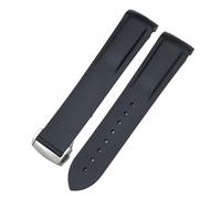 CHCWR Bandas de reloj de silicona de goma para Omega Seamaster 300 Speedmaster Strap Brand Band Band Black Orange 20 mm 22 mm 22 mm
