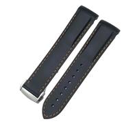 CHCWR Bandas de reloj de silicona de goma para Omega Seamaster 300 Speedmaster Strap Brand Band Band Black Orange 20 mm 22 mm 22 mm
