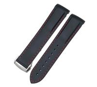 CHCWR Bandas de reloj de silicona de goma para Omega Seamaster 300 Speedmaster Strap Brand Band Band Black Orange 20 mm 22 mm 22 mm