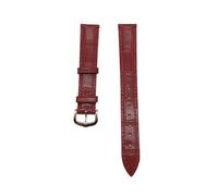 CHCWR Correa de reloj de cuero compatible con Santos Solo Watch Band para mujeres y hombres de 12 a 20 mm (hebilla verde plateada, 21 mm), 17mm
