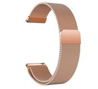 CHCWR Correa de reloj magnética de metal tejida de malla de liberación rápida, correas de repuesto ajustables de acero inoxidable para mujeres y hombres, 16 mm, 18 mm, 20 mm, 22 mm, 22mm