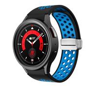 CHCWR Correa de silicona para Galaxy Watch 6 Classic de 43 mm, 47 mm, 5 Pro, 45 mm, correa de hebilla magnética para Galaxy Watch 6 5 4 40 mm 44 mm, Watch 4Classic 42 46