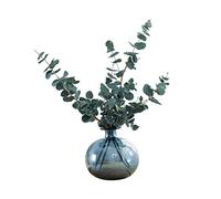CHCWR Eucalipto Juego de jarrón de Hoja de Planta Artificial Flor de Seda para la Oficina Decoración del hogar Boda para la casa Decoración del Escritorio de la Oficina