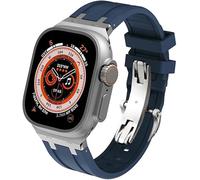 CHCWR Fluororubber - Correa de reloj deportiva, correa de silicona para reloj Ultra de 49 mm, 44 mm, 45 mm, 42 mm, 9, 8, 7, 6, 5, 4 SE, accesorios de repuesto, 49mm
