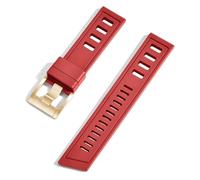 CHCWR Fluororubber FKM 20 mm 22 mm Reloj Strap Wating Bands de liberación rápida para cada marca de buceo de marca