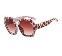 CHCWR Gafas de sol clásicas de lujo con montura grande para mujeres y hombres, modernas, vintage, populares, para viajes, de gran tamaño, UV400, C4, Talla única