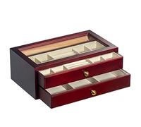 CHCWR Jeyry Box Box Box Box de Almacenamiento de Madera Organizador de Caja de joyería de joyería de joyería de joyería múltiple