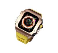 CHCWR Kit de banda de reloj de modificación de bricolaje, para bisel de metal de estuche de acero inoxidable de 49 mm de 49 mm ultra 49 mm, para la correa de silicona del kit de mod