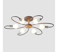 CHCWR Lámpara de Techo Moderna de lámpara, lámpara de Techo de Hierro Forjado Minimalista nórdico, lámpara de lámpara de 3 Colores LED, Accesorio de iluminación de Techo para Habitaciones.