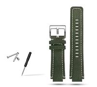 CHCWR Los hombres de la banda de reloj de lienzo adecuado para Timex Compass T2N720 T2N721 T2N739 Banda de reloj de nylon 24x16 mm (color: 10 mm de oro, tamaño: 24-16 mm)