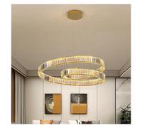 CHCWR Luz de lámpara de Cristal de Anillo Lrregular Moderno lámpara de luz Lustre decoración del hogar decoración de Lujo lámpara Colgante iluminación de Interiores, Ligero de luz Colgante de Techo