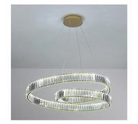 CHCWR Luz de lámpara de Cristal de Anillo Lrregular Moderno lámpara de luz Lustre decoración del hogar decoración de Lujo lámpara Colgante iluminación de Interiores, Ligero de luz Colgante de Techo