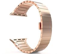 CHCWR Mira correa, pulsera de reloj de reloj de acero inoxidable 44 mm 40 mm Metal Butterfly Scover Pulsera de brazalete