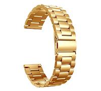 CHCWR Mira la banda de reloj de acero inoxidable de reloj Strap Banda tradicional e inteligente de vigilancia de 20 mm de 22 mm Metal de pulsera de metal /22 mm/plateado Negro