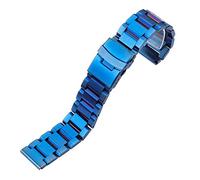 CHCWR Mira la correa de la correa de acero inoxidable Pulsera de las bandas de vigilancia de 18 mm 20 mm 22 mm 24 mm Metal Metal Cepilled Band Strap Reemplazo de accesorios Pulsero