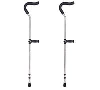 CHCWR Muletas de Auxiliar de niños para niños muletas Plegables, Ajustables médicas, amortiguación de Primavera Oculta, muletas de Aluminio con Almohadillas de axila cómodas y empuñaduras ergonómicas