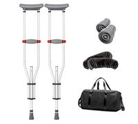 CHCWR Muletas para Adultos Muletas de axila para Adultos Muletas Plegables de Aluminio Ligero Ajuste de Altura Ajuste de muletas sin Deslizamiento para Ancianos con Caminantes convenientes