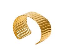 CHCWR Nueva declaración 2026 Declaración de acero inoxidable Metal con brazalete abierto Bangle Textura Joya exagerada Decoración impermeable Luxury With You Accessors Best For Gift