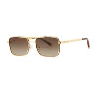 CHCWR Nuevo 2025 Gafas de Sol de gradiente de Estilo de Gafas de Metal Hombres Mujeres Diseño clásico Gafas Sun Oculos de Sol