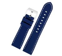 CHCWR Para Citizen Eagle Blue Angel Second Generation JY8078 JY8075 Serie Waterproof Silicone Watch Band 22 mm