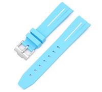 CHCWR Para el reloj lunarswatch curvado sin correa de goma de gap para la serie de planetas omega swatch series lunar mercury correa de goma curvada para mujeres de 20 mm.