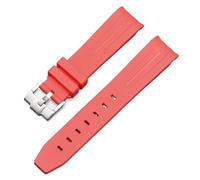 CHCWR Para el reloj lunarswatch curvado sin correa de goma de gap para la serie de planetas omega swatch series lunar mercury correa de goma curvada para mujeres de 20 mm.