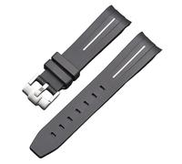 CHCWR Para el reloj lunarswatch curvado sin correa de goma de gap para la serie de planetas omega swatch series lunar mercury correa de goma curvada para mujeres de 20 mm.