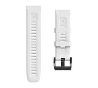 CHCWR Para Fenix 7 7x 6x 5x Banda de vigilancia 22 26 mm Pulsera para Fenix 6 Pro 5 Plus Silicona de hebilla Correas de reloj de reemplazo rápido (color: blanco, tamaño: ancho 22 mm)