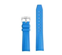 CHCWR Para Omega X Swatch Joint Moonswatch Strap Seamaster 300 Hombres Mujeres de 20 mm de silicona de goma Pulsera de la pulsera curva de la mano