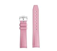 CHCWR Para Omega X Swatch Joint Moonswatch Strap Seamaster 300 Hombres Mujeres de 20 mm de silicona de goma Pulsera de la pulsera curva de la mano
