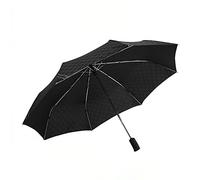 CHCWR Paraguas Paraguas plegable negro resistente al agua de primera calidad, comodidad ligera con apertura automática para llevar