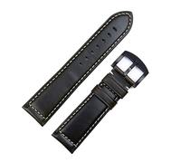 CHCWR Pulsera de banda de reloj de cuero encerado italiano de 18 mm 20 mm 22 mm de 24 mm Accesorios de muñeca de muñeca