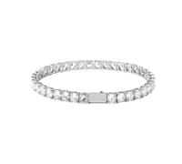 CHCWR Pulsera de tenis moissanite certificada de oro de 18k, recorte brillante y brillante, joyas de novia y boda