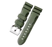 CHCWR Reemplace la banda de reloj de silicona para la correa de reloj Panerai 24 mm de 26 mm de goma de la pulsera deportiva pulsera de muñeca impermeable