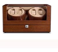 CHCWR Reloj Box Box 4+0 Relojes Automáticos de Reloj con Bloqueo 5 Modos Estuche de Almacenamiento de Madera Deluxe