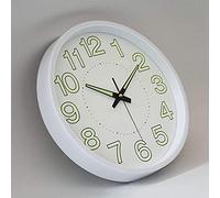 CHCWR Reloj de Pared de jardín al Aire Libre 12 Pulgadas Relojes de jardín de rhermómetro de 12 Pulgadas decoración de Interior Impermeable al Aire Libre Reloj Exterior para la