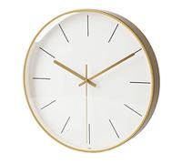 CHCWR Reloj de Pared Que no se aplican los Relojes de Pared Redondos operados fáciles de Leer para la Oficina/Aula/Reloj Escolar no Ticking