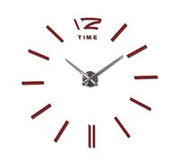 CHCWR Reloj de Pared Reloj de Pared 3D Redondo acrílico de Pared, Silencio y no Title, Pegatina de Bricolaje sin Costuras Colgando, Adecuado para Sala de Estar/jardín/casa de Campo/Relojes de Pared