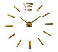 CHCWR Reloj de Pared Reloj de Pared 3D Redondo acrílico de Pared, Silencio y no Title, Pegatina de Bricolaje sin Costuras Colgando, Adecuado para Sala de Estar/jardín/casa de Campo/Relojes de Pared