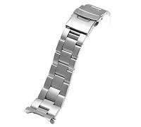 CHCWR RETRAR SPAP Business Watch Band de 14 mm 18 mm 20 mm 22 mm de 24 mm de acero inoxidable metal de color rojo negro plateado