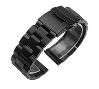 CHCWR RETRAR SPAP Business Watch Band de 14 mm 18 mm 20 mm 22 mm de 24 mm de acero inoxidable metal de color rojo negro plateado
