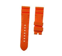 CHCWR Silicone Rubber Watchband Banding Accesorios Ratio de relojes Impermeable para el reloj para PA-Ne-RAI PAM351111380 Green 26 mm/naranja/26 mm