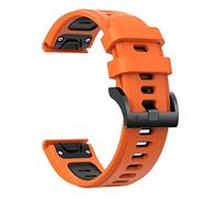 CHCWR Silicone Watch Band para Fenix 7 7x 7s 6 6Pro 5 5Plus Forerunner 935 945 Instinct S60 Strap Pulsera de liberación rápida de la pulsera (color: rojo negro, tamaño: 22 mm Fenix 5 5Plus)