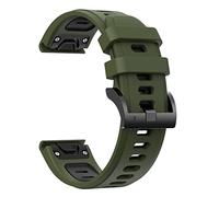 CHCWR Silicone Watch Band para Fenix 7 7x 7s 6 6Pro 5 5Plus Forerunner 935 945 Instinct S60 Strap Pulsera de liberación rápida de la pulsera (color: rojo negro, tamaño: 22 mm Fenix 5 5Plus)