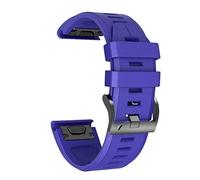 CHCWR Smart Watch Silicone Reemplazo correas para Fenix 7 7x 6 6x Pro 5x 5Plus 3HR 935 Banda de pulsera 22 26 mm Pulsera rápida (color: morado, tamaño: ancho de 22 mm)